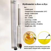 Gambar Hydrometer BBM, solar Baume Density scala  0.700-0.800 DAN 0.800-0.900 uji kualitas solar - SKALA800-900 dari Healthylux98 undefined 1 Tokopedia