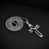 Gambar Kalung Stainless Steel Yesus Salib untuk Pria Chain Titanium Pendant - Yesus Salib Untuk Pria dari Sedaap Rasayangku undefined 4 Tokopedia
