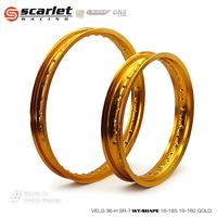 Gambar LINGKAR/VELG/ALLOY 18-215 / 21-160 36 HOLE 7 WT SCARLET RACING - gold dari Ragam Variasi Medan undefined 3 Tokopedia