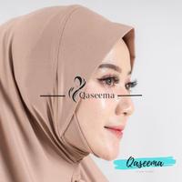 Gambar Hijab Dagu Malaysia Size XL I Jilbab Instan Malaysia Spandex Jersey Premium Bergo Variasi Muslim Kerudung - black dari Qaseema Hijab Store undefined 3 Tokopedia
