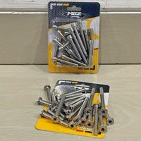 Gambar PROBOLT BAUT MESIN MOS BAK KANAN KIRI FULL STAINLESS TIGER MEGAPRO GL PRO MAX CB MERK - Baut Probolt (01) dari Gv Motor undefined 4 Tokopedia