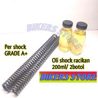 Gambar PAKET CEPER DOWNSIZE SHOCK DEPAN LOWERING KIT HONDA PCX 150/160 Motor - PCX / PCX NEW, 2CM dari BIKERS STORE undefined 4 Tokopedia