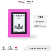 Gambar Topla Frame Foto Motif Kayu 5R Tempat Foto dan Bingkai Foto bingkai  profil - KAYU, BIRU dari Topla Store undefined 1 Tokopedia