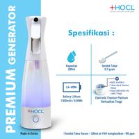 Gambar Paket +HOCL Premium untuk kebersihan di rumah, tempat kerja dan dimana saja. Mudah dibuat hanya dari air dan garam. Satu Alat utk semua kebutuhan kebersihan anda. Dapur, Kamar Kecil, kantor, sekolah, ruang anak, ruang bermain. dari HOCL PET CARE undefined 4 Tokopedia