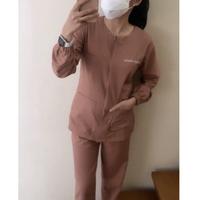 Gambar SCRUB ZIPPER DOKTER/ PERAWAT BAJU JAGA / SERAGAM OKA - Baju + celana XL, Tidak (polos) dari STORE ISTIMEEWA undefined 2 Tokopedia