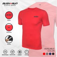 Gambar Rush N Run Baju Olahraga Gym Fitness Pria Lengan Pendek Menyerap Keringat Slim Fit Sport - Merah, L dari BeliFungsi undefined 1 Tokopedia