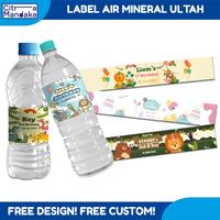 Gambar Stiker Ulang Tahun Anak Label Minuman Custom Anti Air Botol Mineral Water Aqua 330 ML & 600 ML Free Design - 3,5 x 20 cm ( 330 ML ) = 1 Lembar Dapat 16 pcs, Stiker Chromo dari Citra Mandaka Printing undefined 1 Tokopedia