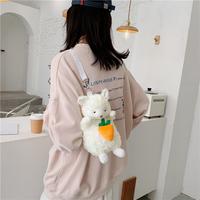 Gambar Tas Wanita Motif Boneka Domba/Tas Domba Bahan Plush Gaya Korea Selempang Slingbag - Domba Mini Wortel dari Beruangshop_NEW undefined 4 Tokopedia
