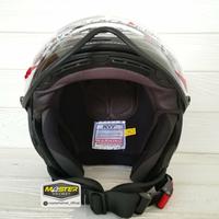 Gambar HELM KYT ELSICO SOLID BLACK GLOSSY HELM RETRO KYT ANTI MALING - M dari MH Shop. undefined 5 Tokopedia
