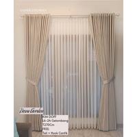 Gambar Tirai Gorden Jendela Blackout Polos Doff Panjang 220cm Hordeng Jendela Pintu Kamar Tidur Aesthetic Curtain embos - Kim Doff Abu Tua, 6Gelombang X T220Cm dari Dewa Gorden undefined 4 Tokopedia