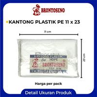 Gambar Kantong Plastik BRONTOSENO Uk 1/2 KG 11x23 Butek Pembungkus Barang Kiloan Tipis Plastik Serbaguna Sayur dari ROSARIA x SABLON KITA undefined 2 Tokopedia