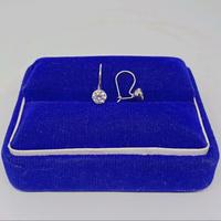 Gambar anting perak 925 asli lapis emas model kait model solitaire mata putih-perhiasan fashion wanita terbaru - gold dari WILLIAM SILVER undefined 4 Tokopedia