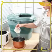 Gambar [COD] OFM C259 Tempat Penyimpanan Beras 25KG Dispenser Beras Gratis CANGKIR - C259 HIJAU dari onesstoreID undefined 2 Tokopedia