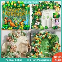 Gambar GeeParty Jungle Safari Hewan Dinosaurus Balon Garland Set Arch Kit Untuk Perlengkapan Dekorasi Pesta Ulang Tahun Anak - 134pcs balon arch dari GeeParty.id undefined 1 Tokopedia