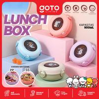 Gambar Goto [COD] Koro Lunch Box Stainless Tempat Makan Anak Bulat Karakter Lucu - BLUE, PP dari Goto Living undefined 1 Tokopedia