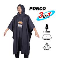 Gambar zarventure poncho raincoat jas hujan ponco 3 i n 1 poncho gunung ultralight hiking Waterproof - PONCHO HITAM dari ZARVENTURE2 undefined 1 Tokopedia