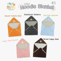 Gambar PETITE MIMI Selimut Bayi Topi | Baby Hooded Blanket | Selimut  Bayi Katun Petitemimi Baru lahir Bayi - Dusty Pink Unicorn dari ANINDHITA Mom and Baby undefined 1 Tokopedia
