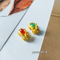 Gambar Charm Pixiu Giok | Lucky Wealth Fortune Charm DIY Pembuatan Perhiasan Gelang Kalung - Merah dari Glinecollections undefined 3 Tokopedia