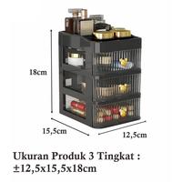 Gambar Rak Kosmetik 3 Laci GOLDENBEAR Tempat Make Up Storage / COSMETIC RACK 3 SUSUN DAN 4 SUSUN SERBAGUNA - PUTIH, 2 TINGKAT dari suriamakassar undefined 4 Tokopedia