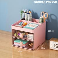 Gambar Kotak Laci Penyimpanan Aksesories Perhiasan Rak Plastik Mini Meja Aesthetic DD005 - PINK dari Alfaindo undefined 3 Tokopedia