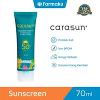 Gambar Carasun Healthy Matte UV Protector SPF 50+ PA++++ 70ml Sunscreen Lotion Wajah Berminyak Facial Extract dari Farmaku undefined 1 Tokopedia