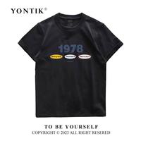 Gambar YONTIK Kaos Distro Murah 100% Original Murah Branded Premium Motif "1978" Unisex Katun 24S Cewe Cowo Basic Style Crew Neck High Putih TIdak Nerawang Nyaman Pasangan Pria Wanita Kerah Lembut Atasan Cewek Keren Combed Dewasa Hitam Cowok Baju Panjang Oblong - Hitam, M dari Baju Distro ID undefined 5 Tokopedia