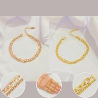 Gambar Gelang Tangan 2 Layer Titanium Rantai Polos Fashion K-Style GLT147 - Gold dari Noin Accessories Offcial Store undefined 1 Tokopedia