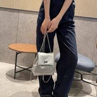 Gambar Asli  Rantai Manis Keren Gadis Ransel Wanita  Baru High-End Silver Ransel/Tas bahu rantai  /  tas ransel mini - SILVER Butterfly Bag dari Maimai.idn undefined 3 Tokopedia