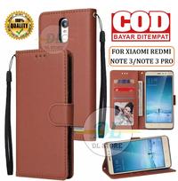 Gambar FLIP CASE UNTUK XIAOMI REDMI NOTE 3/NOTE 3 PRO FLIP LEATHER CASE PREMIUM-FLIP WALLET CASE KULIT CASING HP DOMPET TPU - HITAM dari Dl New Store11 undefined 4 Tokopedia