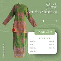 Gambar Seragam muslimat NU nahdlatul ulama gamis dan setelan Hijau POLOS / BATIK Size M/L/XL/L3/L4/L5 JUMBO Dewasa Wiru Perempuan baju muslim panjang wanita - Setelan Polos, M dari royalgarden.id undefined 2 Tokopedia