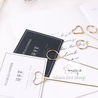 Gambar [ 5/10 pcs] Stik Kartu Ucapan Flower Bouquet - Card Holder Stick Clip Gold Metal Emas Iron - Buket Bunga Klip Memo Notes Set Isi 5 - 10 pcs Florist Tangkai Kado Hadiah Bentuk Heart Hati Love Bulat Round Cardette - 5 Pcs Heart dari Mays Art Shop undefined 5 Tokopedia
