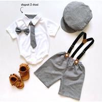Gambar SAM TUXEDO Baju Celana Dasi Topi Lucu Baju Pakaian Anak Laki Lucu Murah Terlaris Cod Babee Baby Shop ben pesta MAX Bayi Biru - brownie dari babeebabyshop undefined 2 Tokopedia