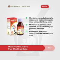 Gambar Multivitamin Anabion Plus DHA Sirup Botol 60 ml - Vitamin Penambah Nafsu Makan dan Pertumbuhan Anak dari Sido Muncul Store undefined 2 Tokopedia