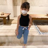 Gambar Crop Top Anak Tank Top Anak Perempuan Cewek / ROBIN CROP TOP - ORANGE, 2L (5-6) dari Little Stu undefined 4 Tokopedia
