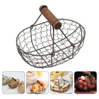 Gambar Keranjang Antik Keranjang Roti Kue Keranjang Telur Retro/Keranjang Telur/Kue/Buah Bahan Besi/Creative Storage Basket - black dari ULOVEM undefined 1 Tokopedia