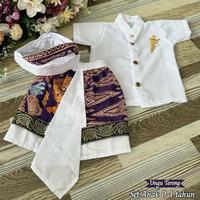 Gambar Setelan Anak Baju Safari Anak Laki Laki Bawahan Kamen Saput Jadi Udeng Bali - A dari Floretta Kebaya undefined 3 Tokopedia