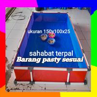 Gambar terpal kolam ikan sama rangka ukuran 150x100x25 type A12 korea - -, - dari toko sinar terpal undefined 1 Tokopedia