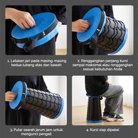 Gambar KURSI LIPAT PORTABLE / BANGKU LIPAT PORTABLE / KURSI LIPAT OUTDOOR / KURSI PANCING MANCING / KURSI TEMPAT DUDUK CAMPING- DELICHAIR, SHENARCORNER168 - DELICHAIR-BLUE dari shenarcorner.168 undefined 5 Tokopedia