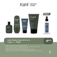 Gambar [EXCLUSIVE KAHF AFFILIATOR] Kahf Daily Fresh Kit isi 4 - Face Wash, Eau de Toilette (EDT), Deodorant, Sunscreen - Calm 3 dari KAHF_NEW undefined 4 Tokopedia