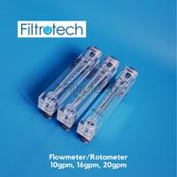 Gambar Presion Flowmeter Rotameter air 10 gpm, 16 gpm, 20 gpm - 16 Gpm Drat 3/4 Inch dari Filtrotech undefined 1 Tokopedia