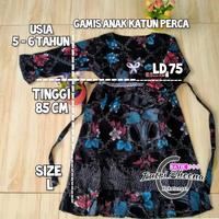 Gambar PAKET HEMAT 3 psc Gamis Muslim Batik Anak Perempuan SIZE L  Umur 5-6 Tahun RANDON Katun Bunga dari Batikputrisheena undefined 1 Tokopedia