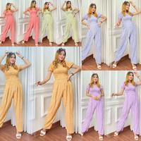 Gambar Baju Daster Long Jumpsuit Jumsuit Setelan Kerut One set Overal Celana Panjang Rayon Motif Bunga Wanita RemajaTerlaris Viral Motif Model Terbaru Kekinian - Bunga peach dari Grosir Murah KDR_NEW undefined 1 Tokopedia