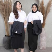 Gambar RINIS - Rok Kantoran A Line Big Size L4 - L10 Premium Quality [Big Size] - RK Hijau, L6 dari RINIS Fashion undefined 1 Tokopedia