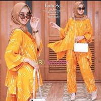 Gambar Setelan Rayon Waka Lafa Set Termurah Bisa Dicuci Dengan Mesin Baju Batik Muslim Wanita Celana  Panjang - Hijau muda, Allsize Ld 130 dari SahinzaBatikArt undefined 2 Tokopedia
