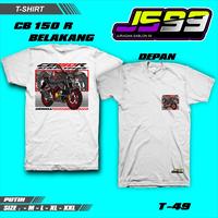 Gambar KAOS CB 150 R New Promo T-Shirt / Kaos Oblong / Kaos Distro /Kaos CB 150 R /Full cotton 30s DESIGN JURAGAN SABLON 99 Katun T-49 - BIRU DONGKER, L dari BAKOL STICKER undefined 4 Tokopedia
