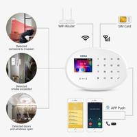 Gambar KERUI Alarm Sirine W20 GSM WiFi RFID Sistem Keamanan Rumah Sensor Anti Maling -  Paket Standar dari KERUI Official Store undefined 5 Tokopedia