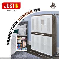 Gambar (KARGO) JUG THR K CLUB - CLUB JUSTIN GRAND TWIN HANGER - Lemari Plastik Gantungan Baju / Lemari Pakaian Susun / Lemari Besar - WRM (Kaca) dari ARKATA STORE undefined 3 Tokopedia