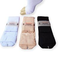 Gambar Grosir 12 pasang Kaos Kaki Wudhu Wanita panjang sebetis bahan tebal lembut - Hitam, 1lusin/12pasang dari hafla sock_NEW undefined 2 Tokopedia