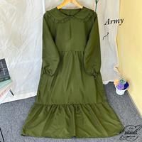 Gambar GAMIS MIDI DRESS WANITA KOREAN STYLE HIJAB FRIENDLY - HITAM :) dari Planetclothing undefined 4 Tokopedia