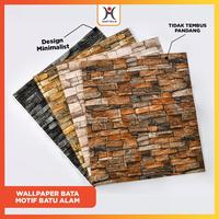 Gambar Wallpaper 3D foam Motif Batu Alam 70 x 77 CM Timbul Dekorasi Kertas - ROCK WHITE F1 dari Hoptech Indonesia Jaya undefined 1 Tokopedia